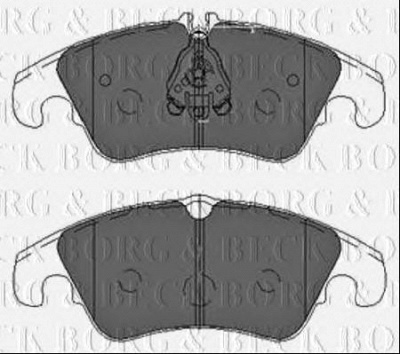 BORG & BECK bbp2429 -  Комплект тормозных колодок, дисковый тормоз